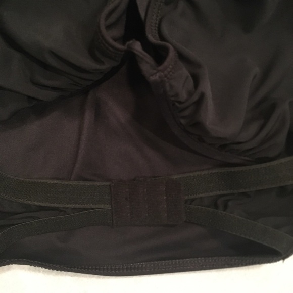 NWT Athena One Piece Halter Top Swimsuit Bathing Suit Black 18W NEW - Picture 6 of 9